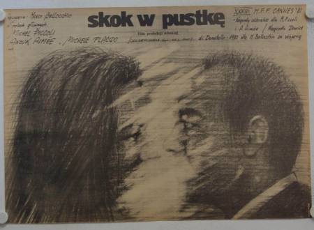 Der Sprung ins Leere originales polnisches Filmplakat